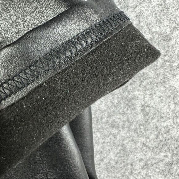 Robert Matthew Faux Leather Pants Womens M Pull On Lined Skinny City Whimsy Goth - Picture 9 of 14